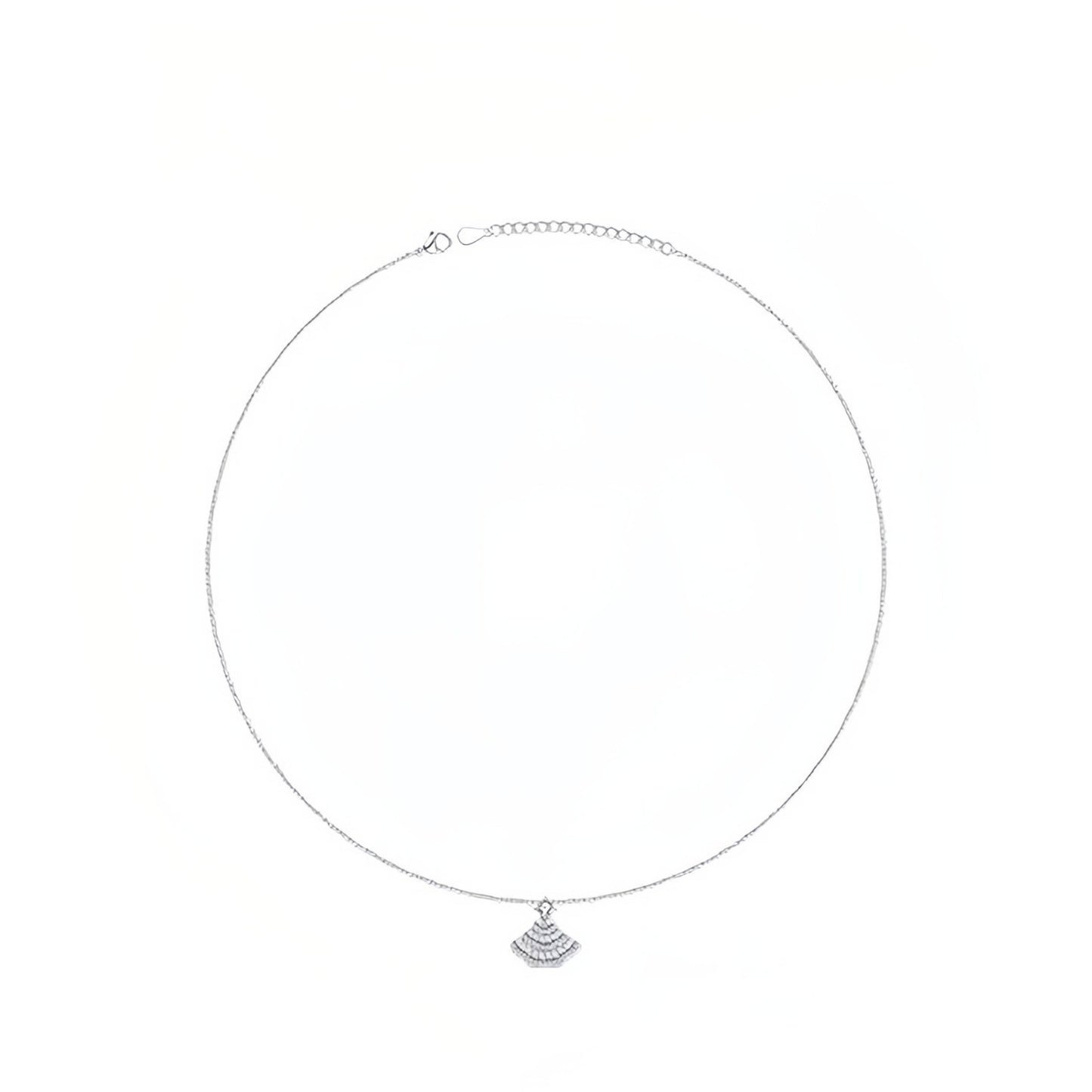 Women's Rhinestone Skirt Shell Light Luxury High-grade Clavicle Chain Super Fairy Necklaces