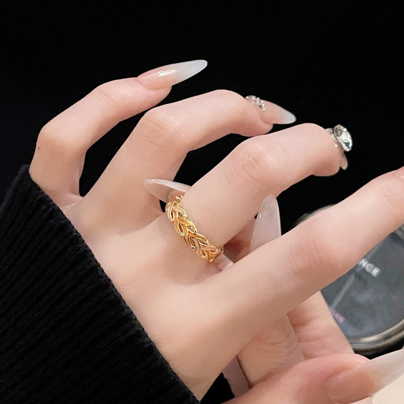 Style Open Vintage Flower Design Fashion Rings