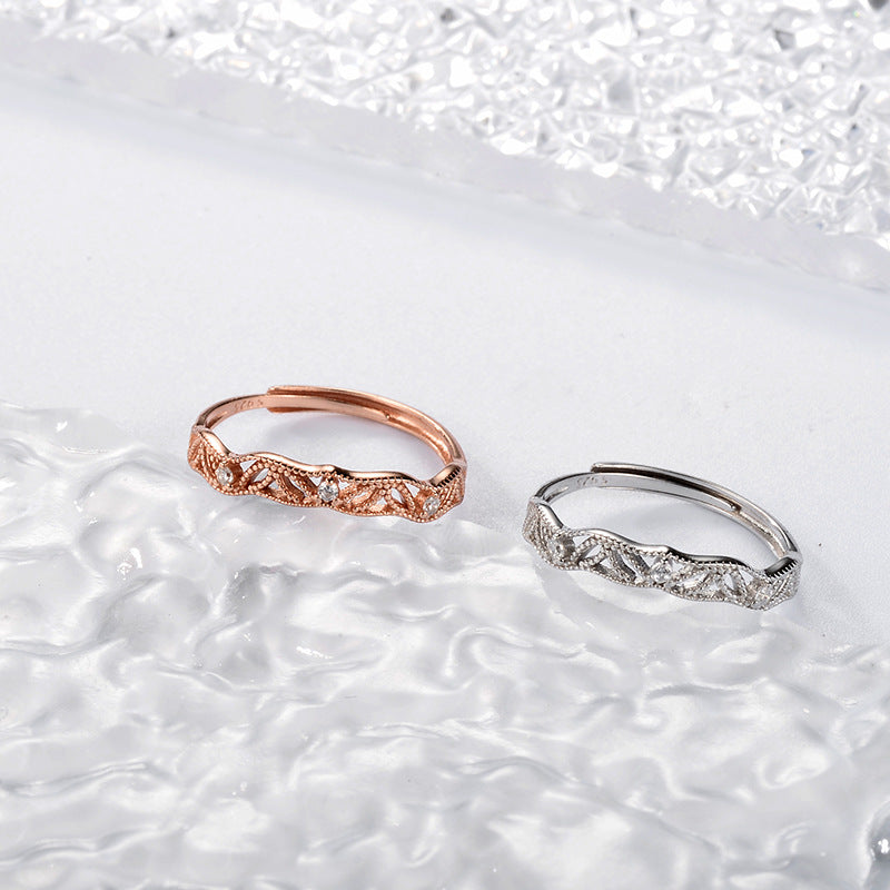 Sterling Sier Niche Design Female Versatile Rings