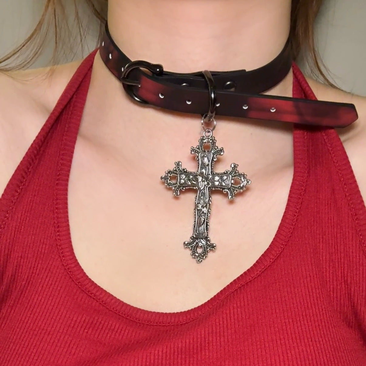 Women's Warm Color Changing Leather Hot Senior Clavicle Collar