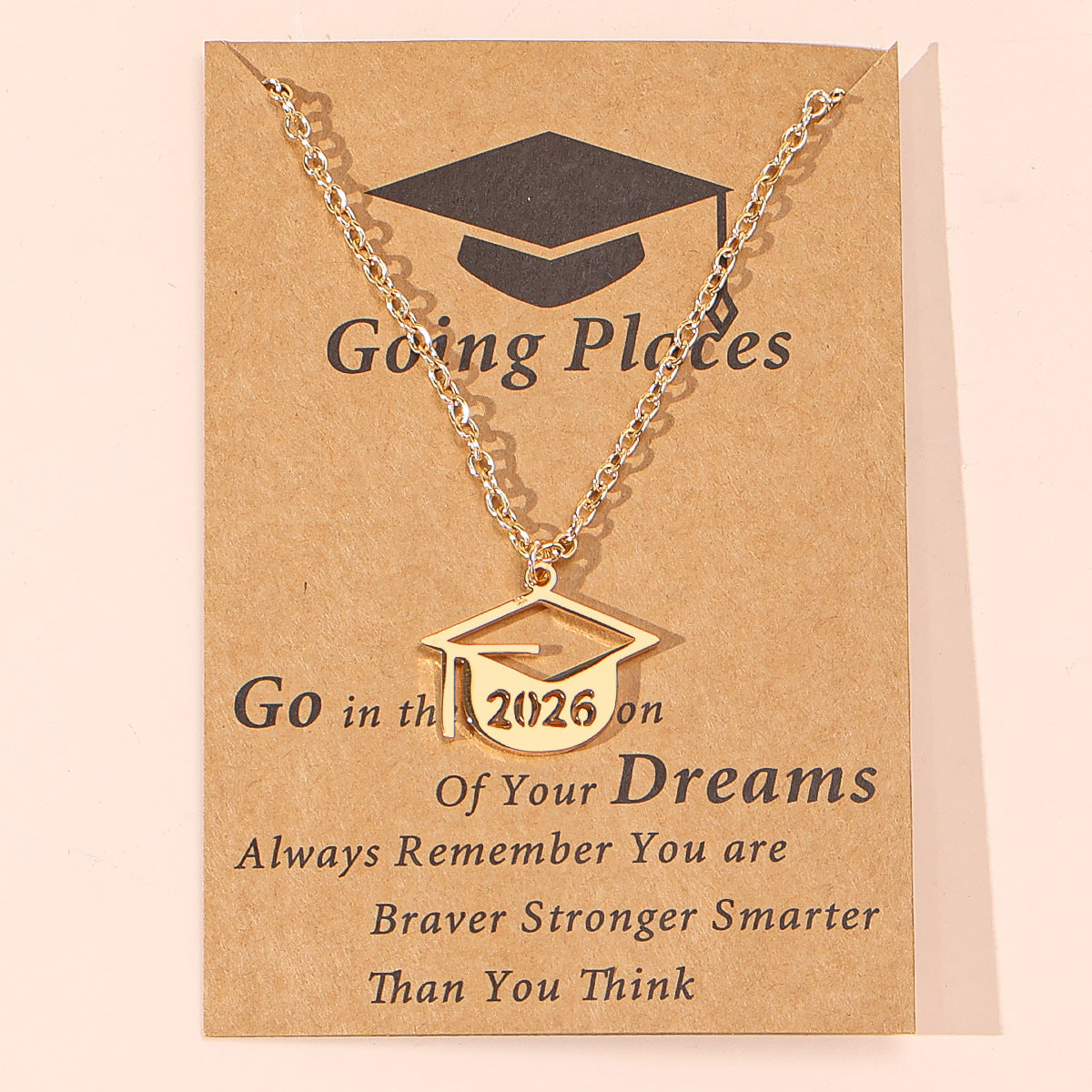 Graduation Stainless Steel Doctorial Hat Memorial Necklaces
