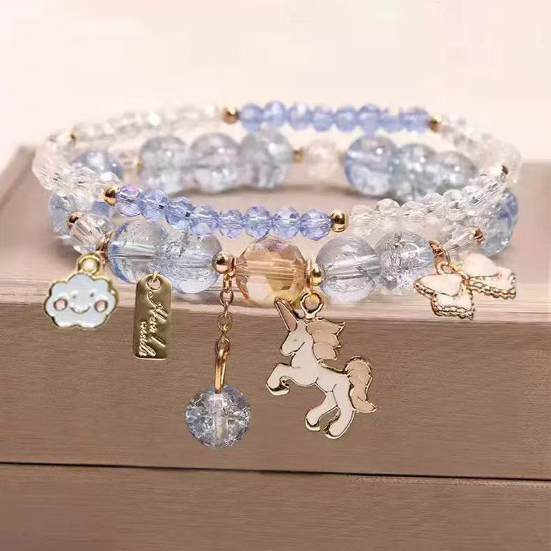 Little String Beads Crystal Female Cute Girlfriends Fashion Bracelet