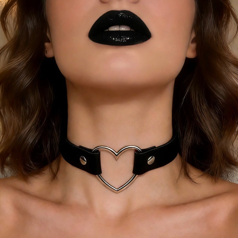 Punk Simple Leather Fashion Casual Love Leg Neckband Rings