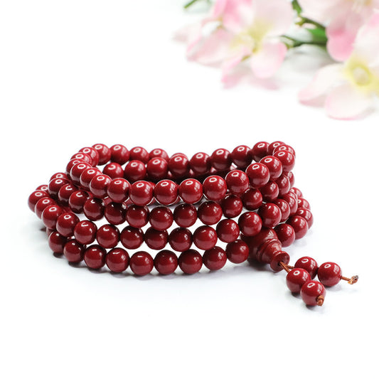 Purple Gold Sand Buddha Beaded Live Bracelet