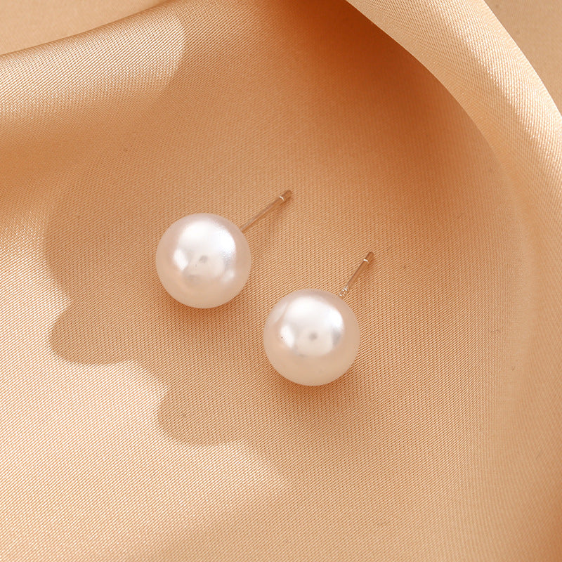 Women's Sier Needle Korean Simple Niche Temperament Earrings