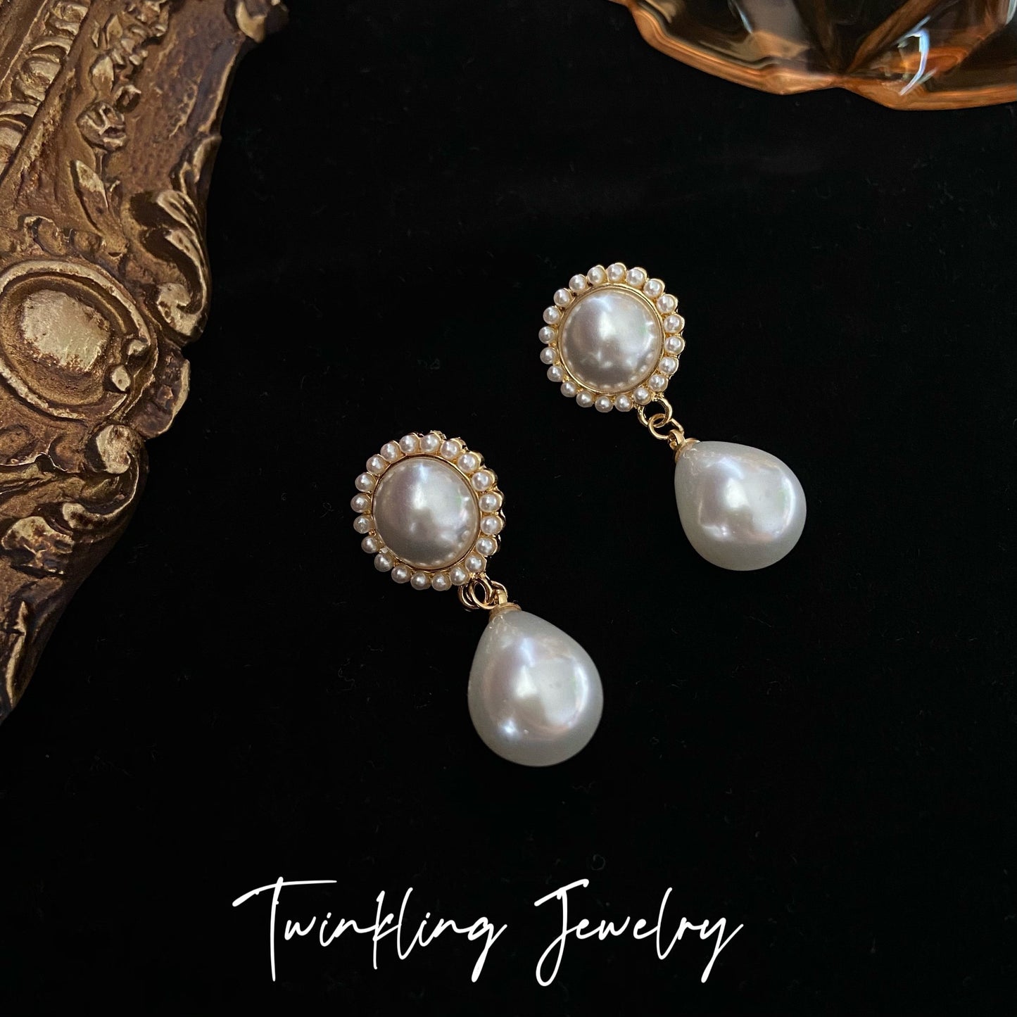 Women's Low Price Light Luxury Premium Temperamental Pearl Eardrops Rings