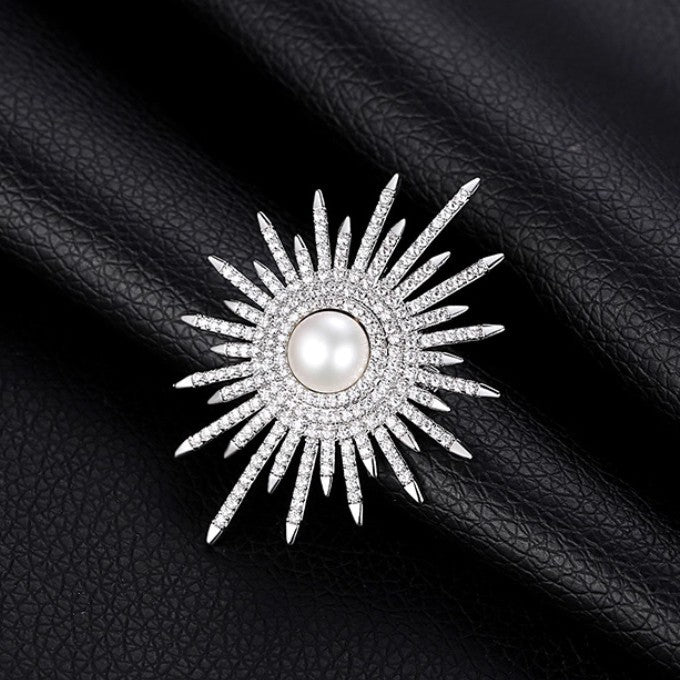 Glamorous Brooch Fashion Shining Sunflower Pin Brooches
