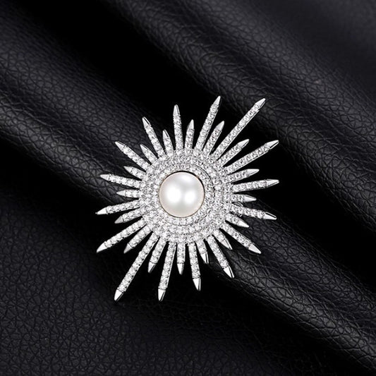 Glamorous Brooch Fashion Shining Sunflower Pin Brooches