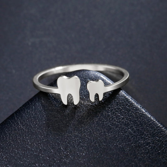 Small Jewelry Titanium Steel Couple Ornament Rings