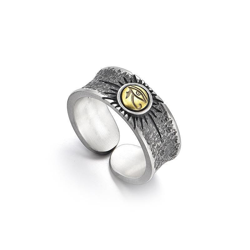 Men's Design Sense Niche Retro Personalized Index Ring