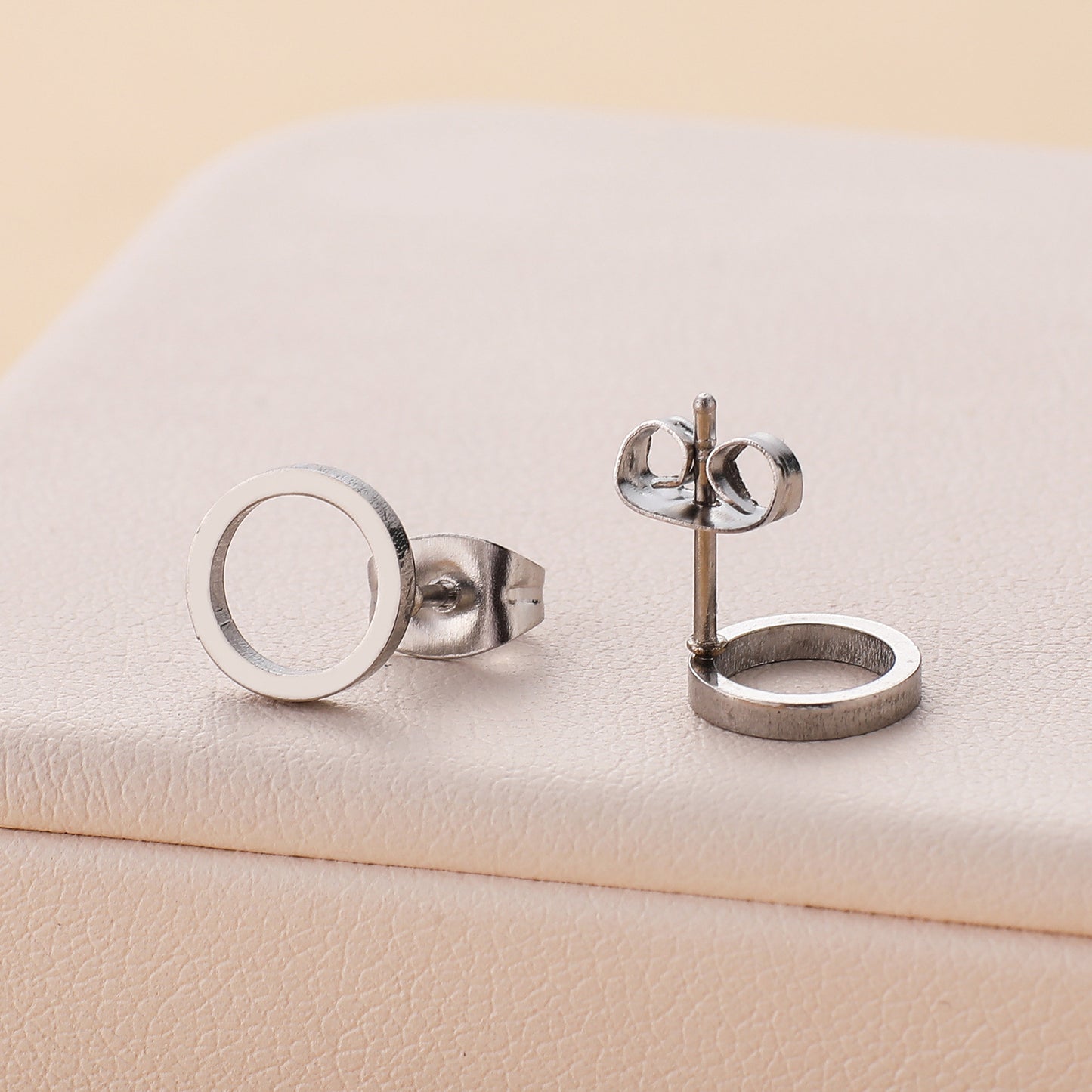 Women's & Men's Stainless Steel Universal Circle Ear Stud Earrings