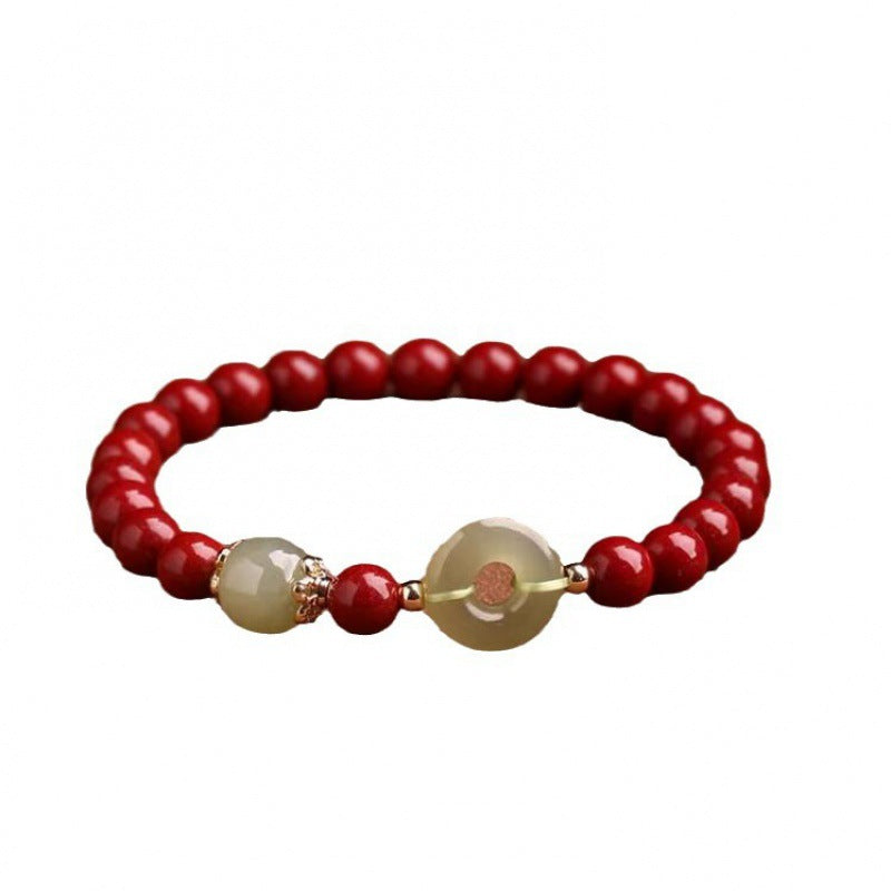 Female Natural Jade Safety Buckle Male Bracelets