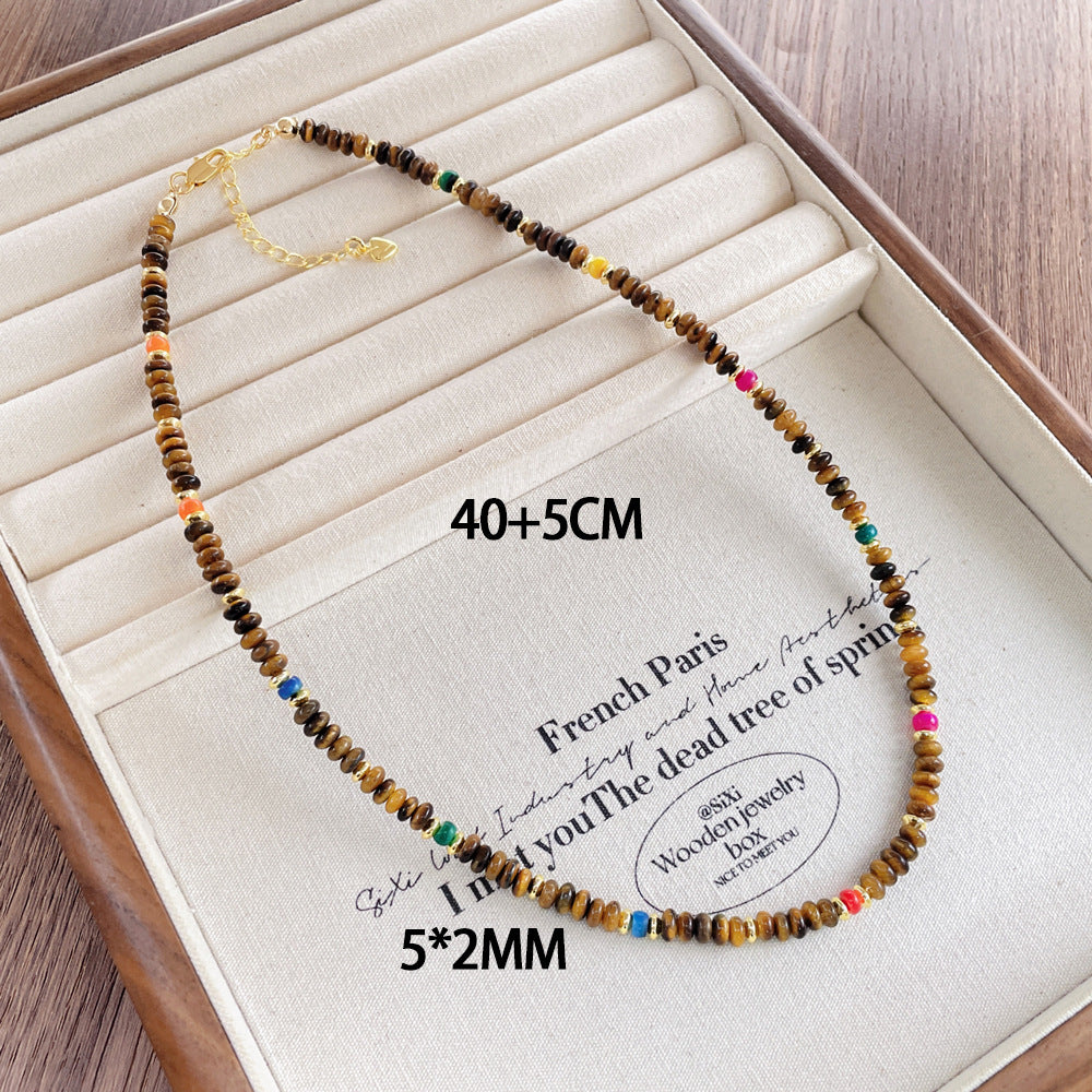 Retro Atmosphere Trend Color Chocolate Brown Necklaces