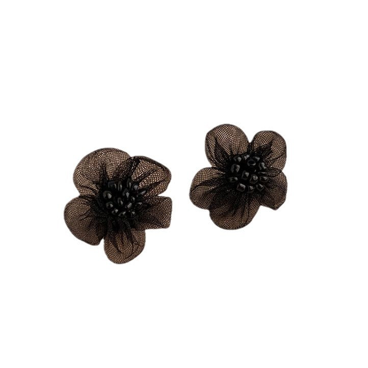 Pearl Flower Simple Mori Petal Ear Earrings