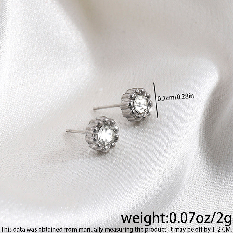 High-grade Fashionable Versatile Micro Diamond Butterfly Earrings