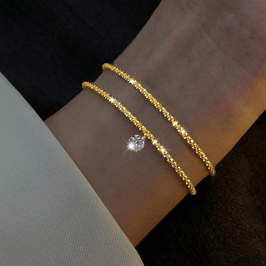 Cold Affordable Luxury Style Shiny Zircon Bracelets