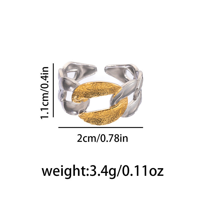 Open Personality Special Interest Light Luxury Retro Style High-grade Decorative Rings