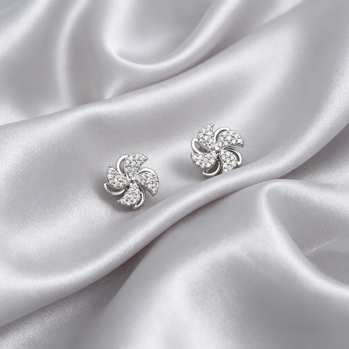 Women's Sterling Sier Rotatable Little Windmill For Trendy Exquisite Niche Rings