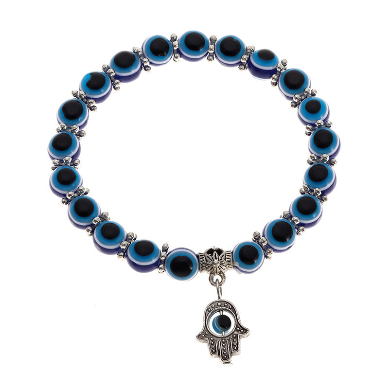 Fashion Vintage Blue Eyes Lucky Beads Bracelets