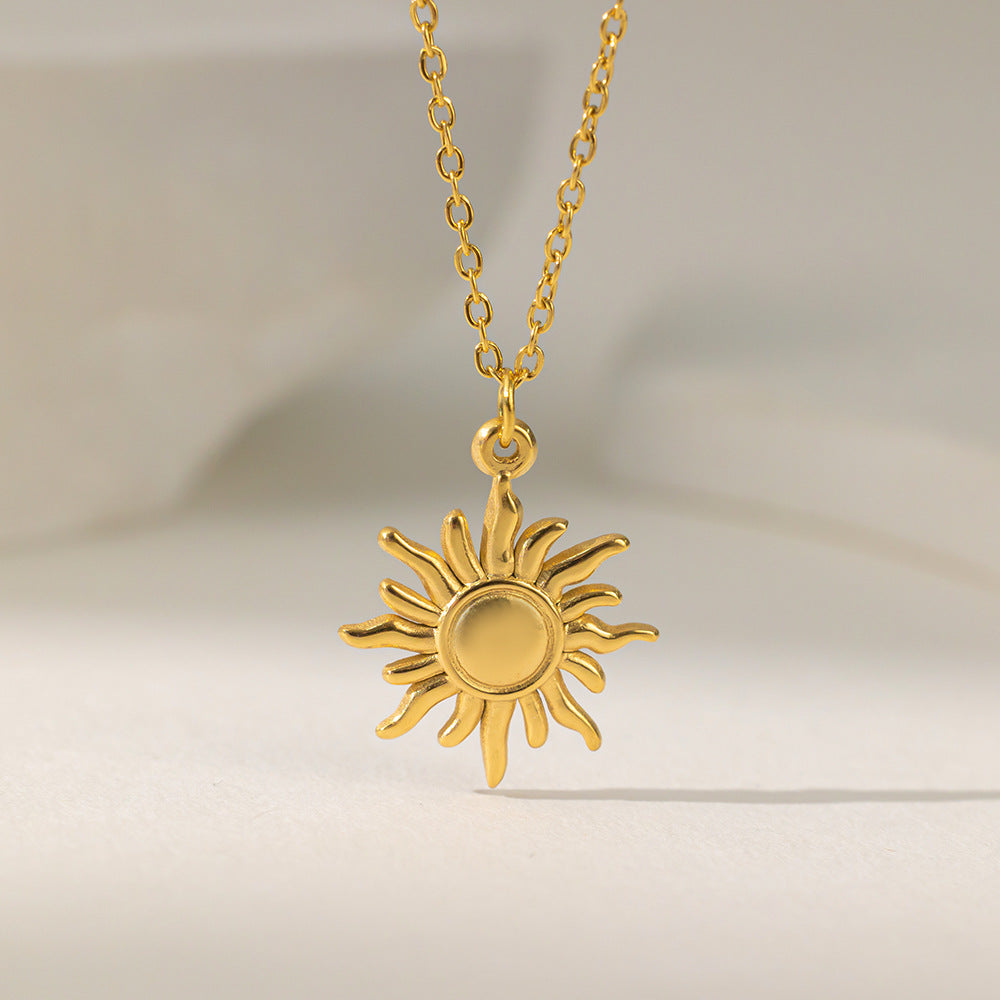 Design Simple Sunflower Clavicle Chain Female Necklace