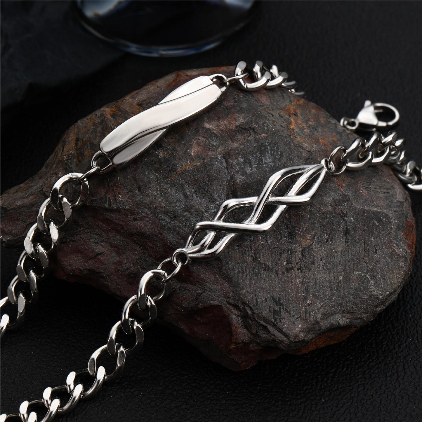 Women's & Men's Fashion Titanium Steel Thorn Hip Hop Bracelets