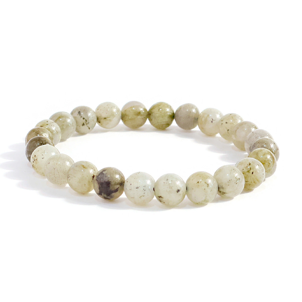 Natural Stone Beaded Stretch Agate Round Beads Turquoise Pink Bracelet