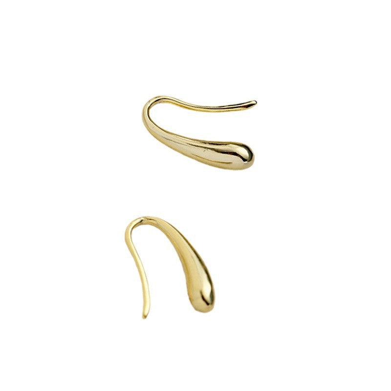 Water Drop Personalized Simple Female Temperament Personality Heart Design Ear Hook