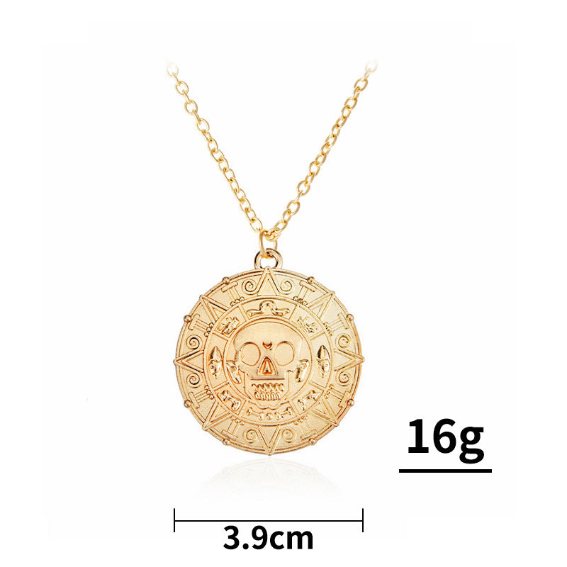 Men's Fashion Creative Skull Peripheral Vintage Sweater Necklaces