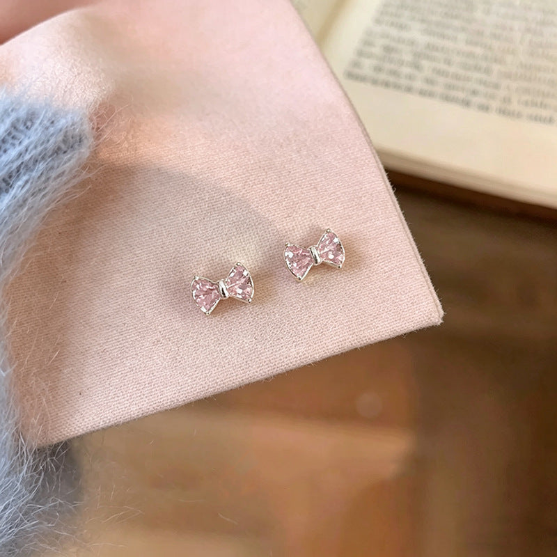 Women's Sparking Zirconium Pearl Light Luxury High-grade Unique Beautiful Stud Earrings