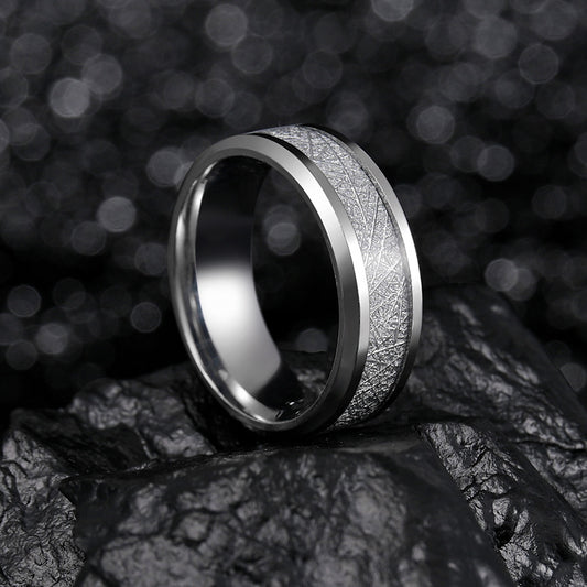 Men's Ice Silk Foil Titanium Steel Fog Rings