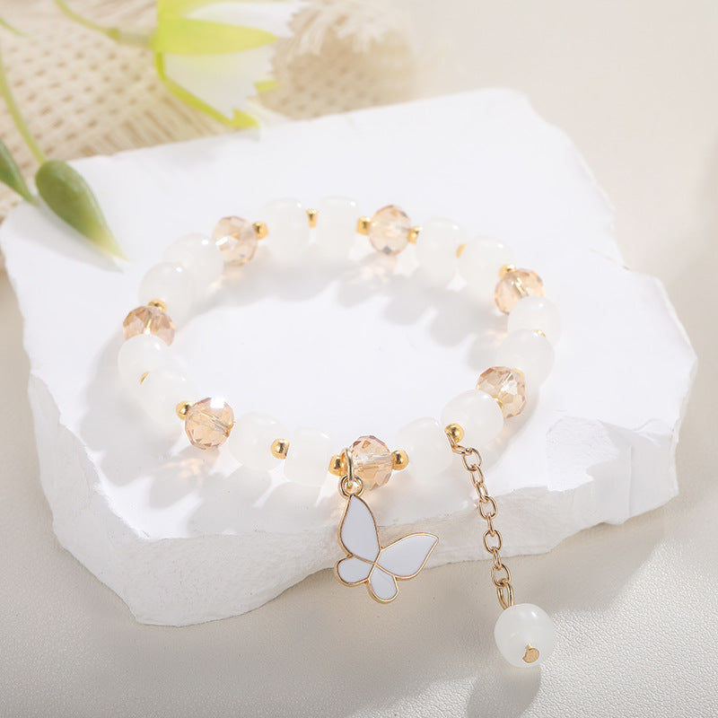 Abacus Beads Crystal Butterfly Candy Color Bracelets