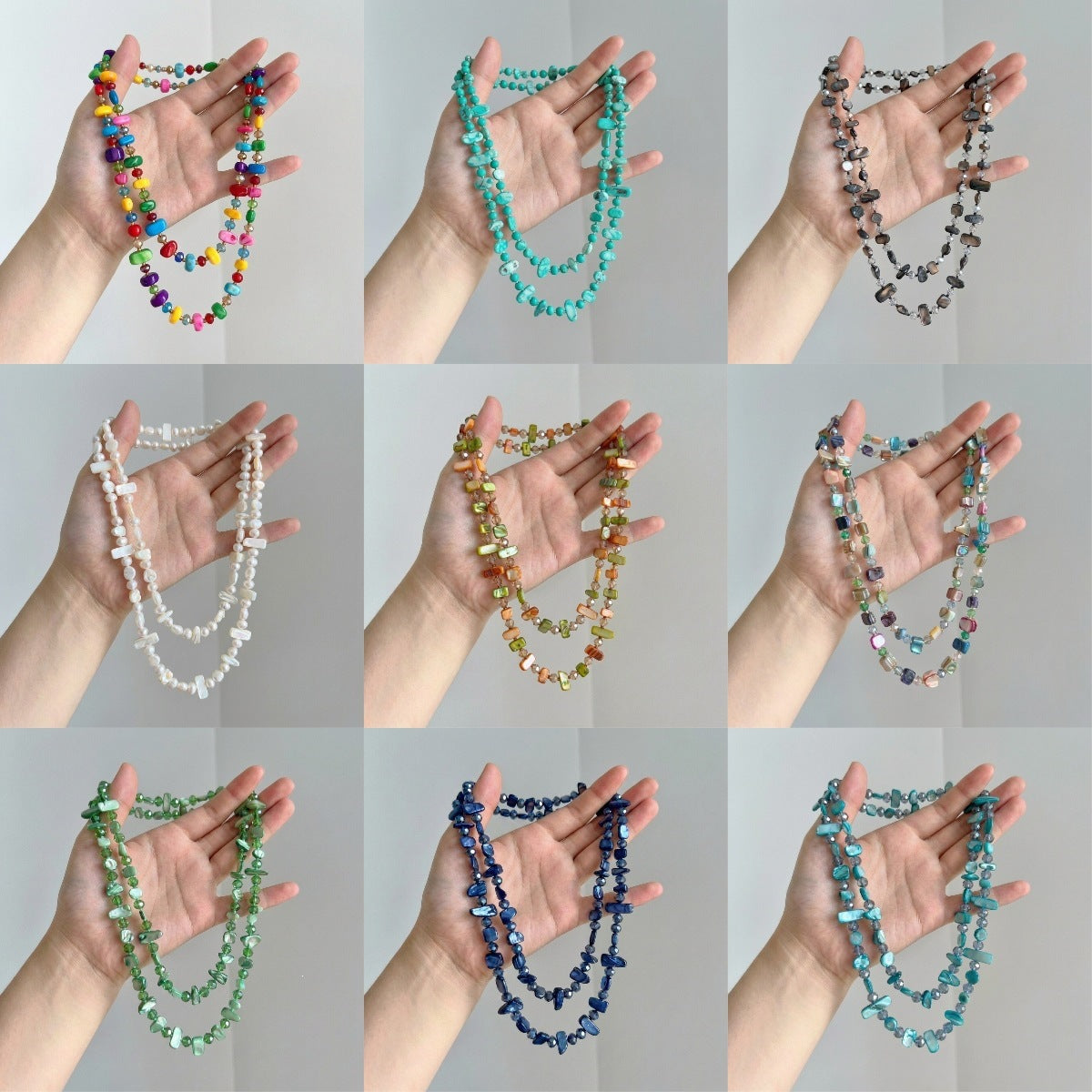 Women's Beaded Personal Bohemian Ethnic Style Fashion Sweater Necklace