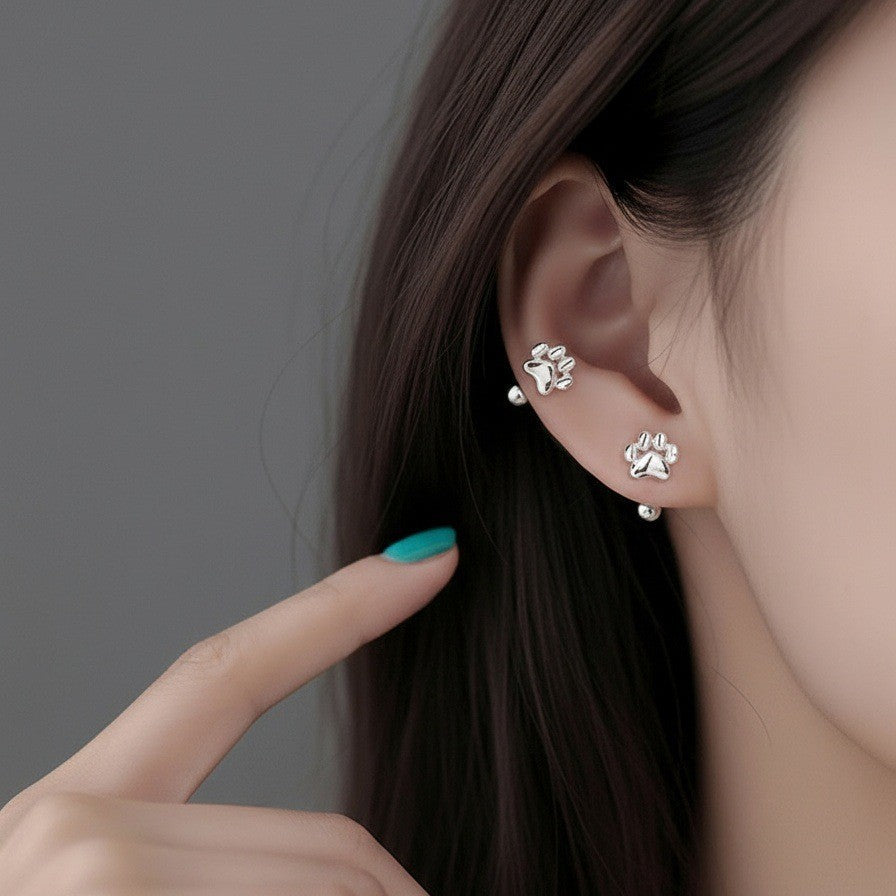 Women's Elegant Screw Tightening Buckle Cat's Paw Light Luxury High-grade Ear Hook