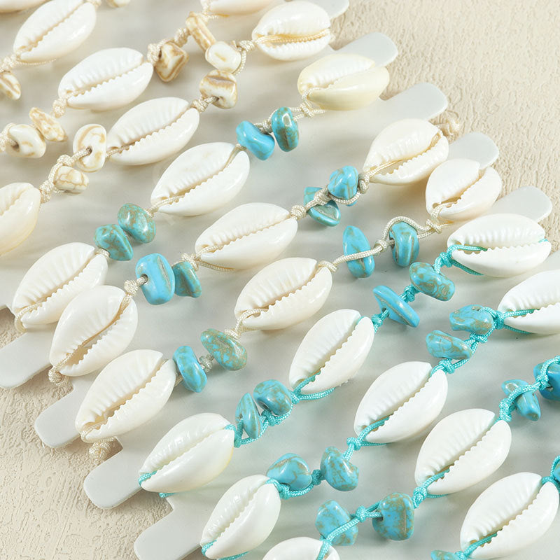 Fashion Summer Beach Seaside Shell Hand-woven Bracelet