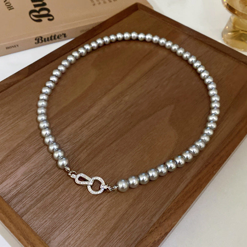 Pearl Twin Clavicle Chain Light Luxury Necklaces