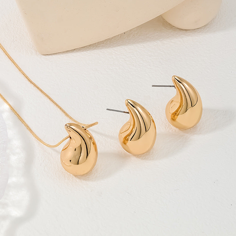 Women's Simple Fashion Drop Shape Suit Jewelry Set