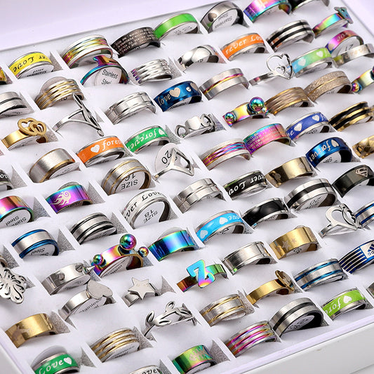 Thick Mixed Stainless Steel Titanium Second Rings