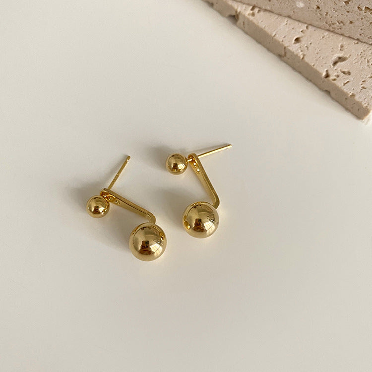 Beads Two With Niche Design Female Earrings