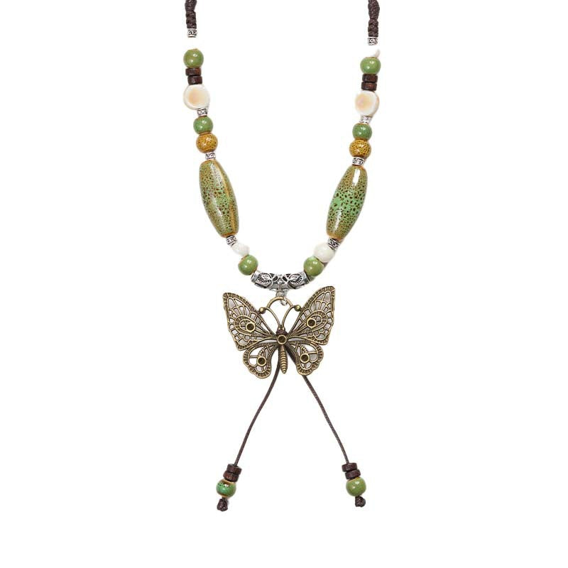 Butterfly Artsy National Style Artistic Chinese Necklaces