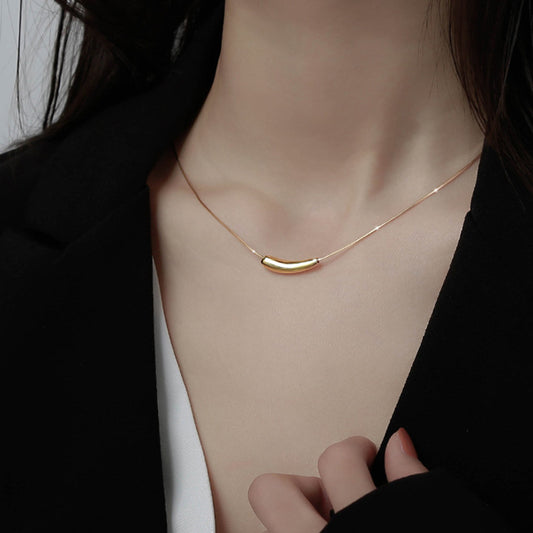 Small Eggplant Female Fashion Titanium Steel Clavicle Necklaces