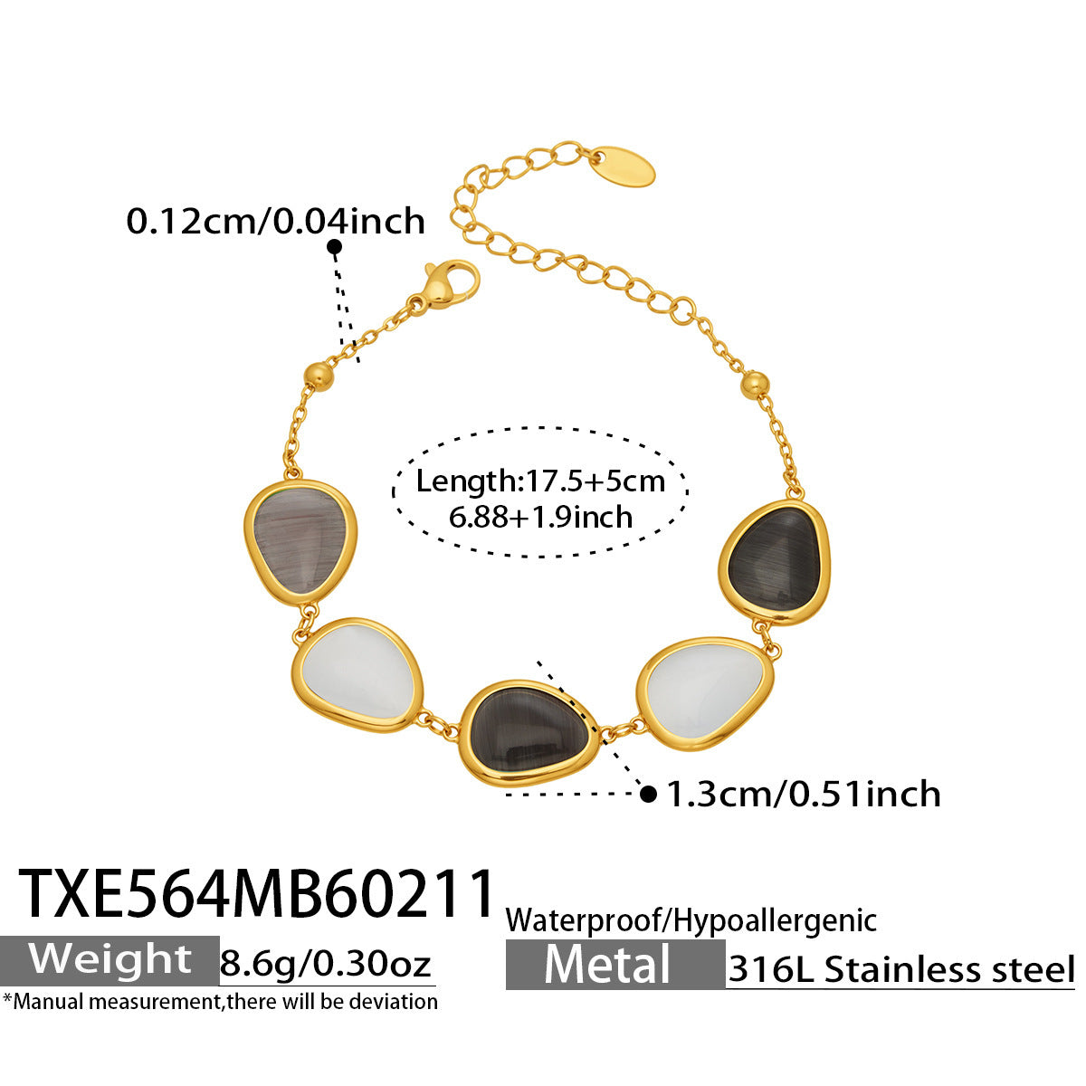 Li Affordable Luxury Style Cut Water Drop-shaped Opal Female Stainless Necklaces