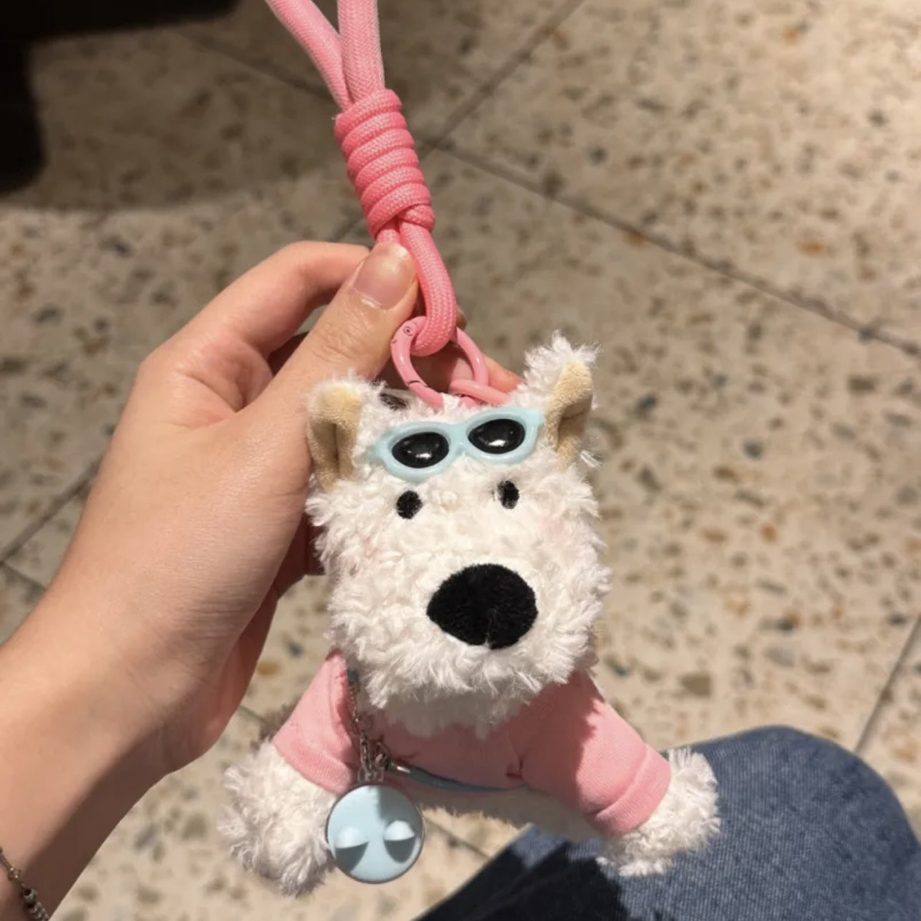 Highland Scrawled Puppy Plush Doll Backpack Cute Hanging Ornaments