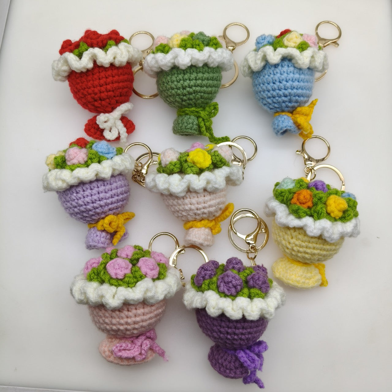 Woven Bridal Bouquet Creative Mini Couple Girlfriends Pendants