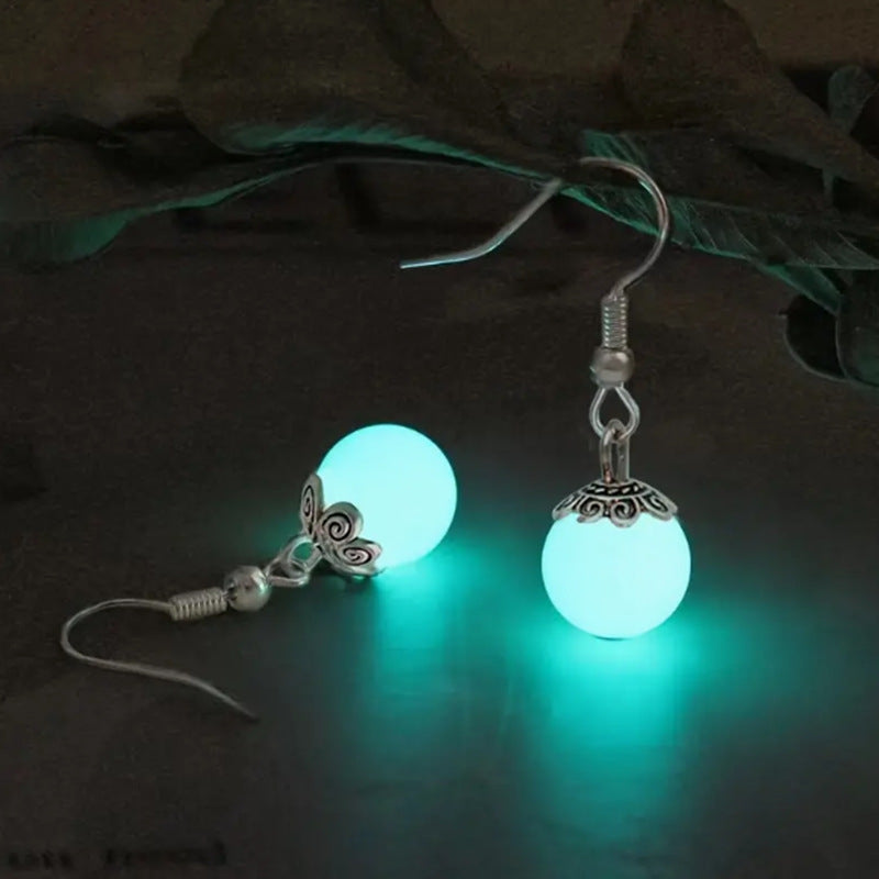 Women's Ball Bead Halloween Luminous Stereo Pearl Simple Personality Ear Hook