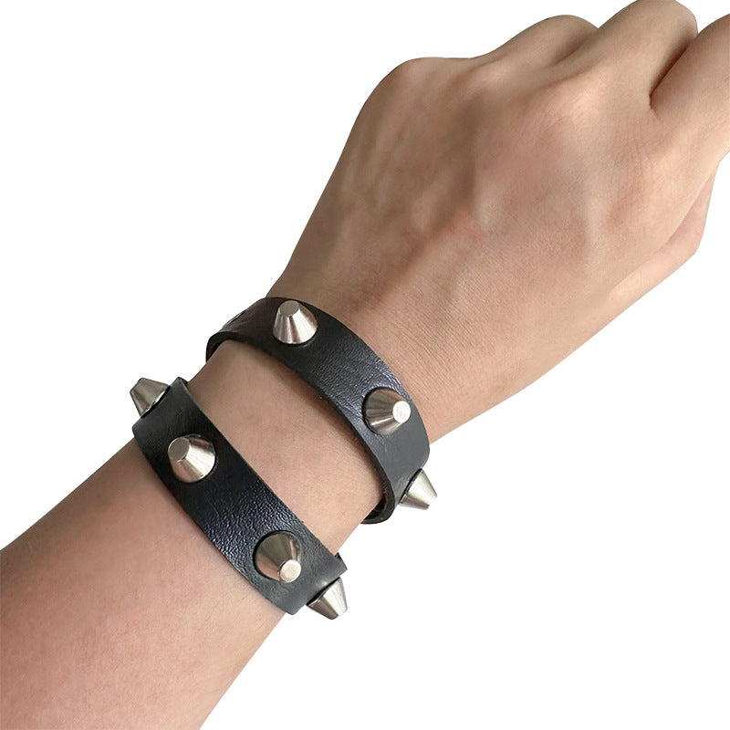 Rivet Punk Metal Rock Couple Trend Clavicle Chain Can Collar