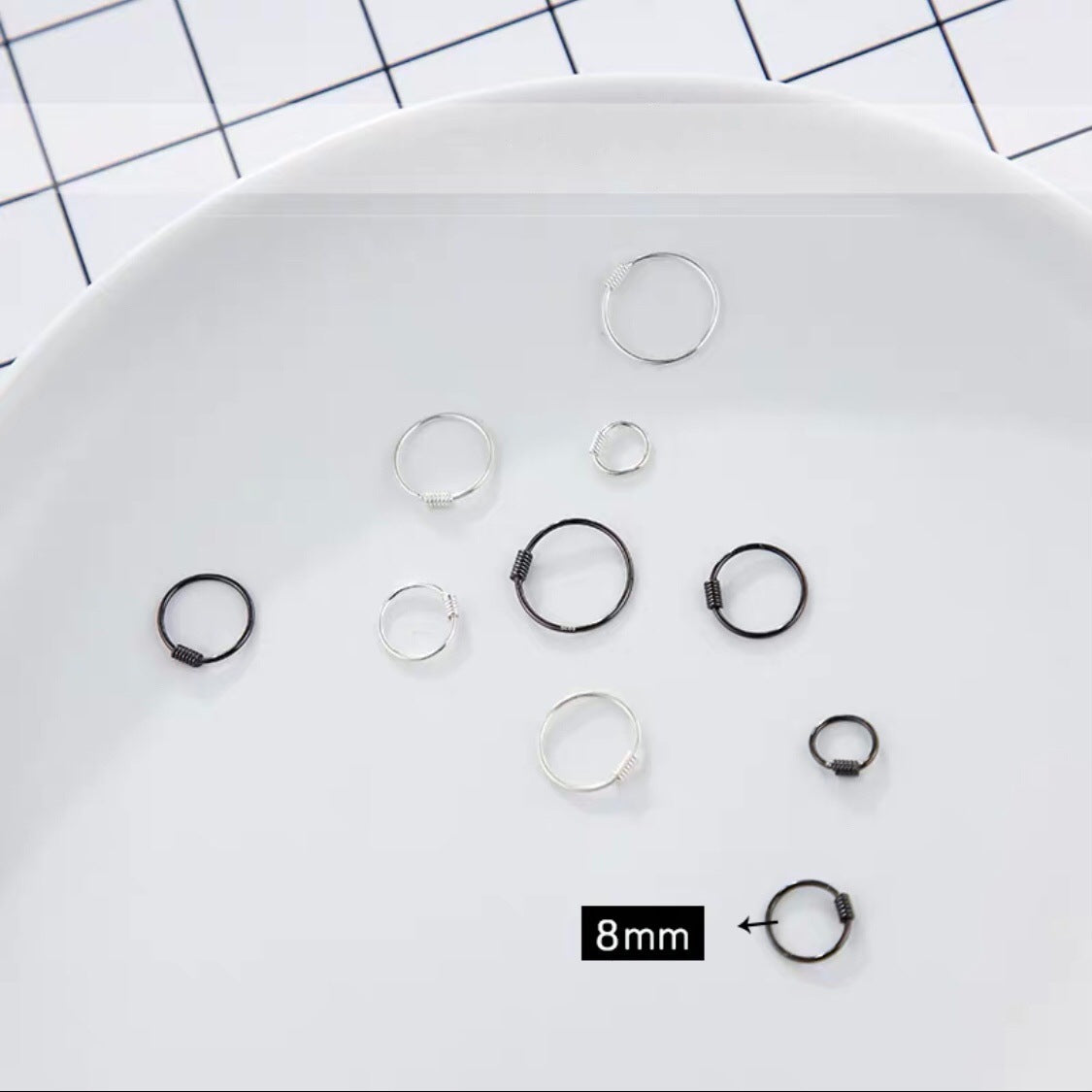Women's & Men's Sterling Sier Simple For Graceful Thread Earrings