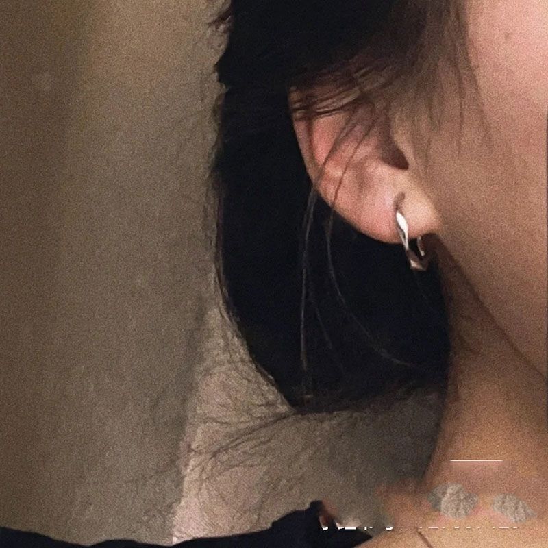 Retro Style Ear Clip Without Pierced Female Circle Elegant High Earrings