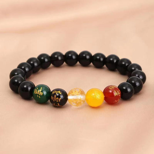 Attractive Popular Cinnabar Black Agate Simple Bracelets