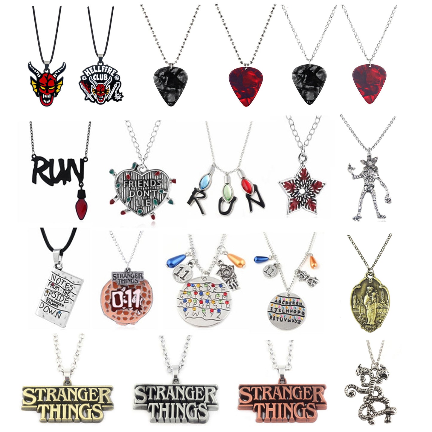 Films Television Stranger Things Fourth Bulb Necklace