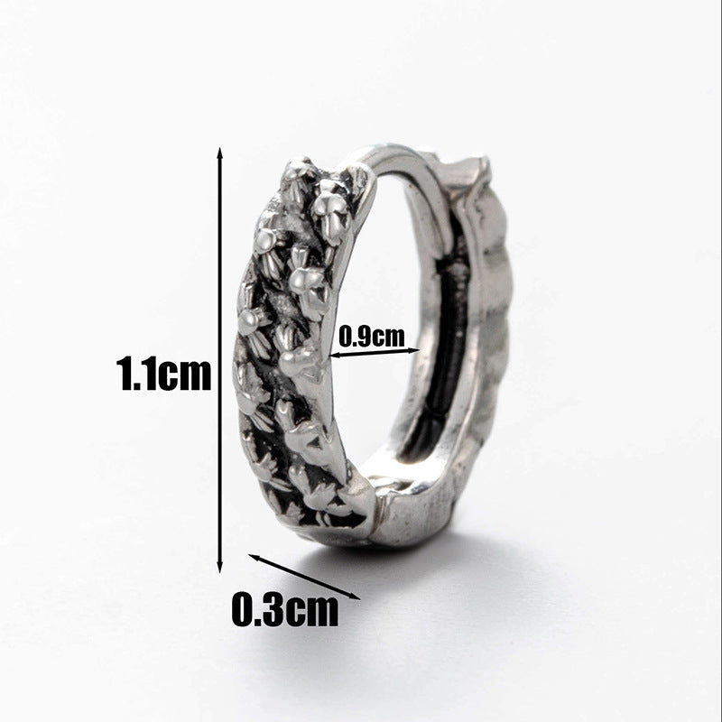 Men's Stainless Steel Cast Skull Letter Pattern Rings